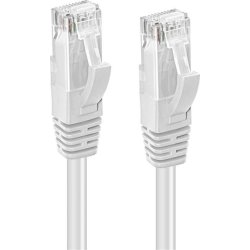 MicroConnect CAT6 U/UTP netværk kabel, 0.2m, hvid