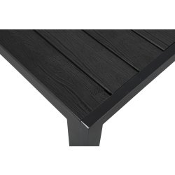 Noah havebord B90xL205xH75 cm sort nonwood/alu.