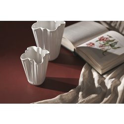 Kähler Hammershøi Unfold Vase H16,5 cm, hvid