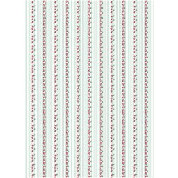 Papirdug, DK flag med blade, 180x130cm.