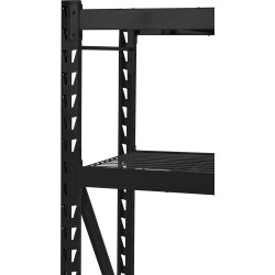 Stålreol m. 4 gitterhylder, 800 kg, 183x196x61 cm