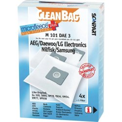 CLEANBAG Microfleece+ Dammsugarpåsar, 4 st.