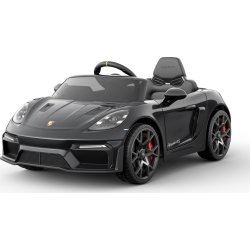 Elbil Porsche Spyder 718 RS børnebil, sort