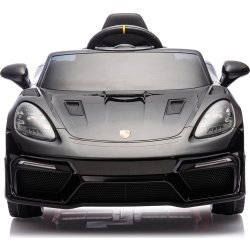 Elbil Porsche Spyder 718 RS børnebil, sort