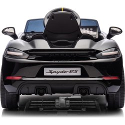 Elbil Porsche Spyder 718 RS børnebil, sort