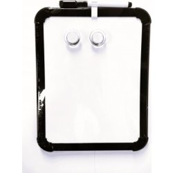 Office whiteboard, 22x30cm, sort ramme