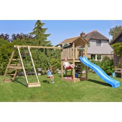 Jungle Gym Cottage 2.1 legetårn m/climb & rutsjeb.