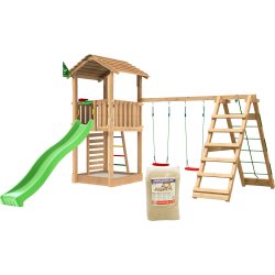 Jungle Gym Cottage 2.1 legetårn m/climb & rutsjeb.