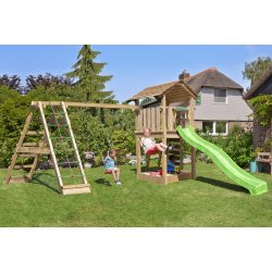 Jungle Gym Cottage 2.1 legetårn m/climb & rutsjeb.