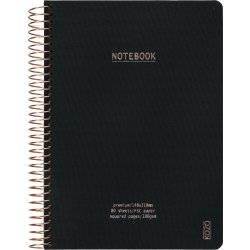 Kozo Premium Anteckningsbok | A5 | Rutat | Svart
