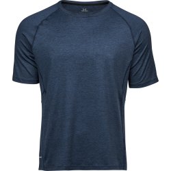 Tee Jays CoolDry Tee, Navy melange, Stl. S