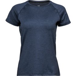 Tee Jays CoolDry Tee Dam, Navy melange, Stl. 2XL