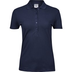 Tee Jays Luxury Stretch Dam Polo, Navy, Stl. 3XL