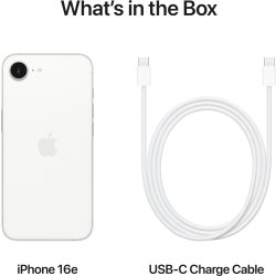 Apple iPhone 16e, 128GB, hvid