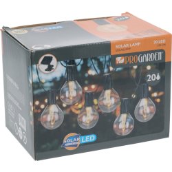 Party Lyskæde m/20 LED, 8 meter, varm hvid