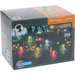 Party Lyskæde m/20 LED, 8 meter, multifarvet