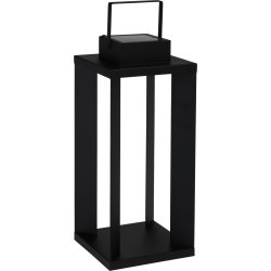 Solcelledrevet lanterne, H51,5 cm, sort