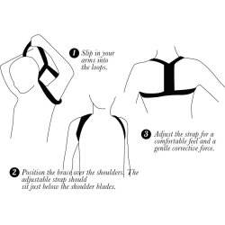 Swedish Posture Skulderstøtte Classic, Sort, S-M