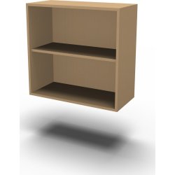 Jive hylla, 2 fack, björkfanér, väggmontering D42