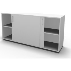 Jive+ Skydedørsskab m/4 rum m/lås hvid B160