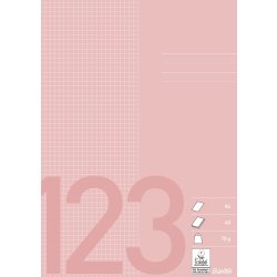 Bantex Skrivhäfte | A4 | Rutat | Rosa