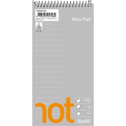 Bantex Not Spiralblock | 10x21 cm | Linjerat