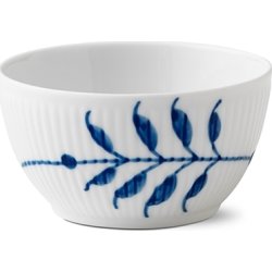 Royal Copenhagen Blå Mega Riflet Fad 36 cm og Skål