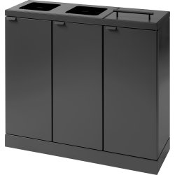 Bica Basic 887 Avfallsstation 3x45L/Lock, Antracit