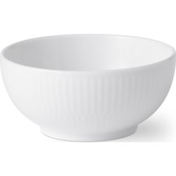 Royal Copenhagen Hvid Riflet Skål 24 cl, 11 cm