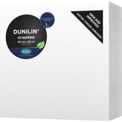 Dunilin Middagsservett, vit, 45 st.