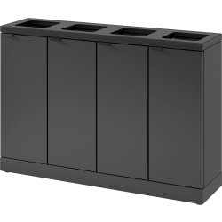 Bica Basic 878 Avfallsstation, 4x45 L, Antracit