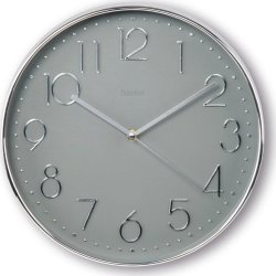 HAMA Väggklocka Corsica Silver 30cm