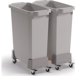 Durabin Affaldsvogn 60 L, Grå