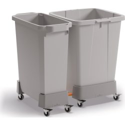 Durabin Affaldsvogn 90 L, Grå