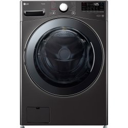 LG tvättmaskin 20 KG, Turbo Wash, svart
