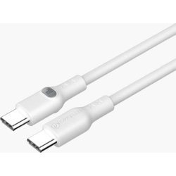 Powertrend Ladekabel USB-C til USB-C 2m, hvid
