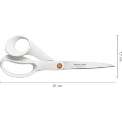 Fiskars Functional Form Universalsaks, 21 cm, hvid