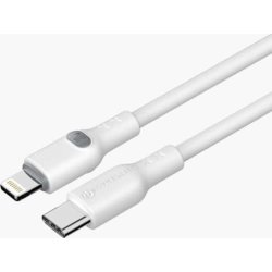 Powertrend Ladekabel USB-C til Lightning 2m, hvid