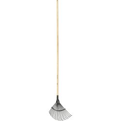 Fiskars Solid lövräfsa platt, stål/trä, 182 cm.