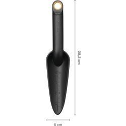 Fiskars Solid Planteske smal, sort