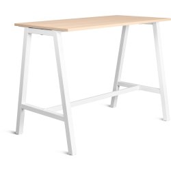 Talk Högbord, vit ram/ek-laminat, 140x70 cm