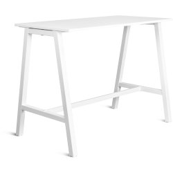 Talk Højbord, hvidt stel/hvid laminat,140x70 cm