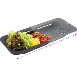 Westmark Dørslag til køkkenvask, grå, 36-49 cm.