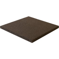 NORDIC PLAY Gummiflise 50x50x3 cm, sort, 30 stk.