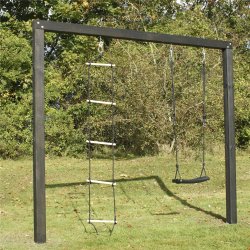 NORDIC PLAY Arthur gyngestativ m/gynge & reb, sort