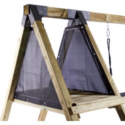 NORDIC PLAY gyngestativ m/gynger & grøn rutsjebane