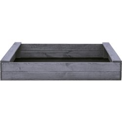 NORDIC PLAY Sandkasse, 120 x 120 cm, grå