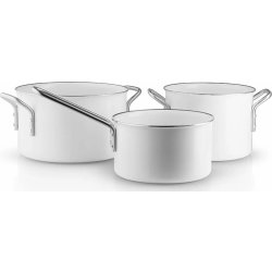 Eva Trio White Line Grydesæt, 3 dele