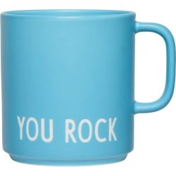Design Letters Favourite Kop m/hank You Rock, blå