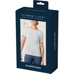 Swedish Posture T-shirt Dame Posture, hvid, M